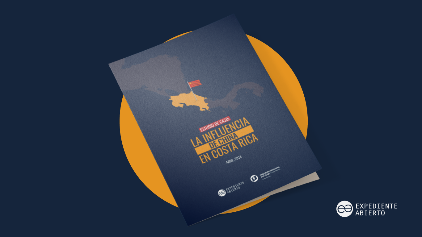 Portada del informe La influencia de China en Costa Rica, abril 2024