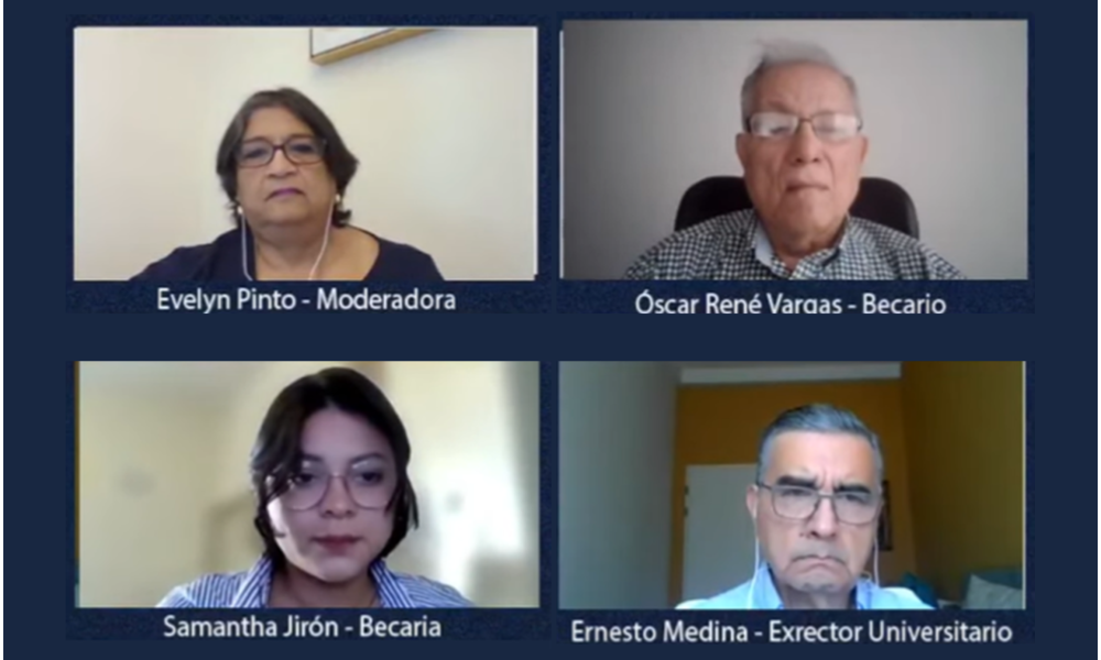 Cuatro participantes en videoconferencia sobre educación para la democracia en Nicaragua