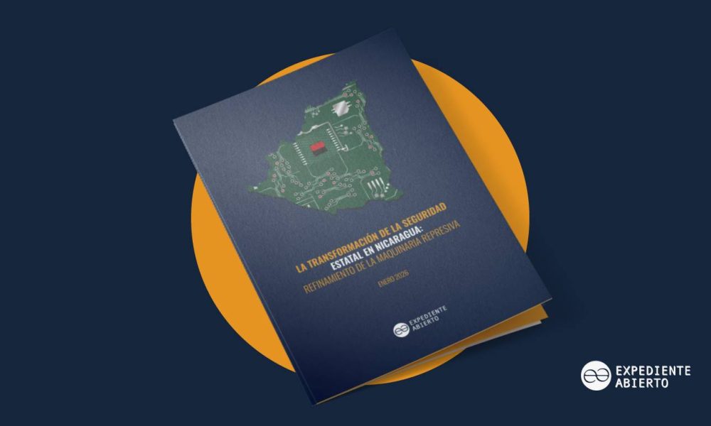 Portada en libro del informe sobre maquinaria represiva de Nicaragua 2026